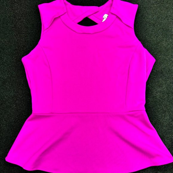 Worthington Tops - Worthington Electric Violet Peplum Tank (L)